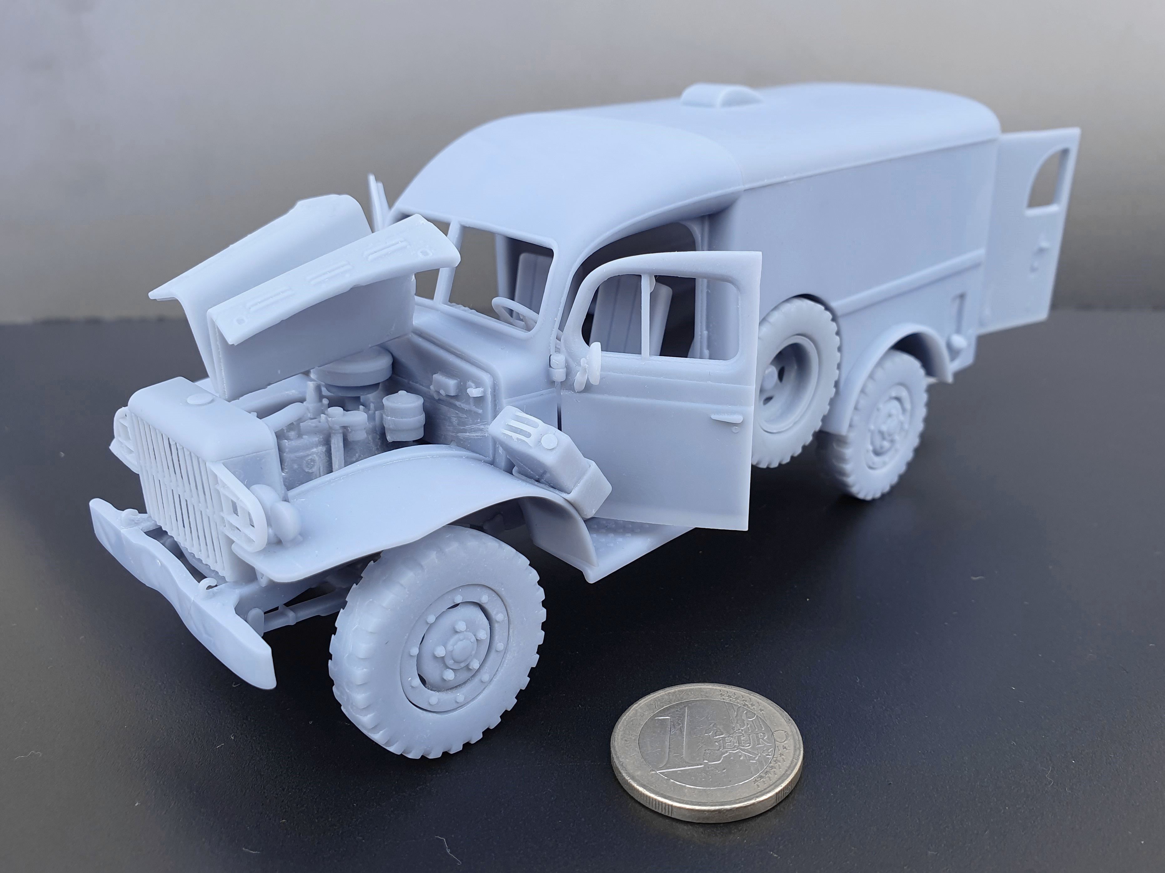 Dodge WC54 - scale model kit 3D print model_5