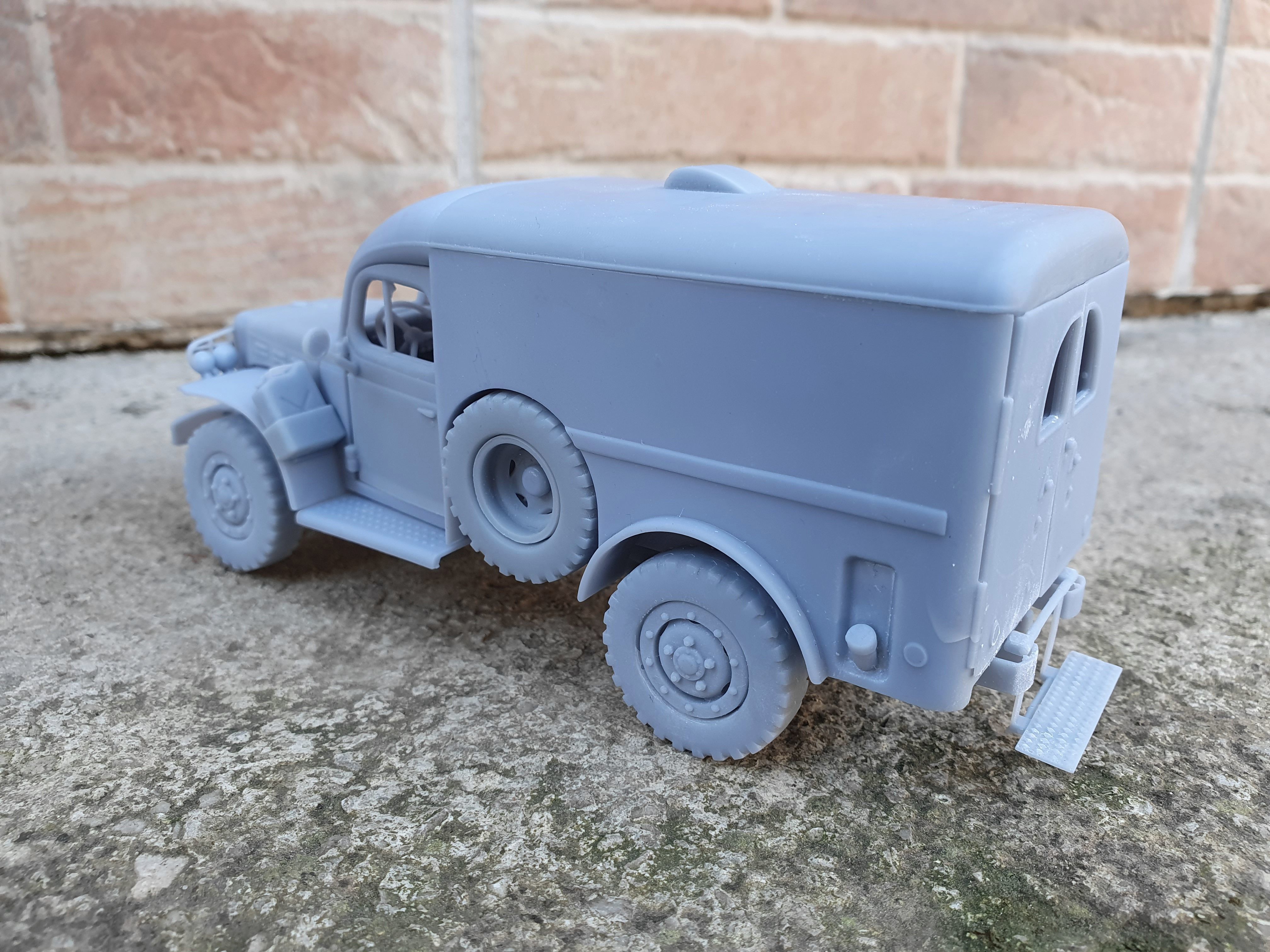 Dodge WC54 - scale model kit 3D print model_4