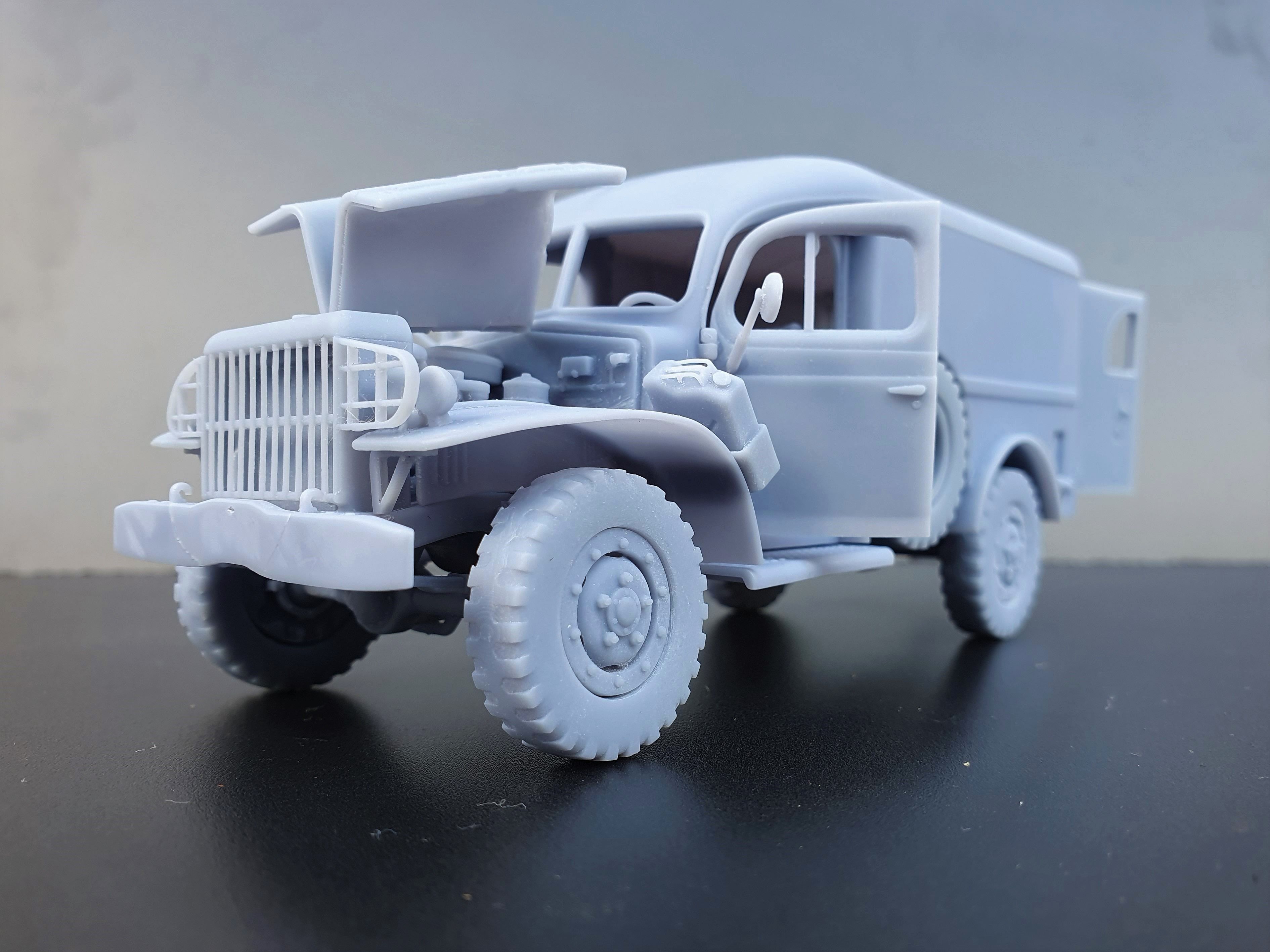 Dodge WC54 - scale model kit 3D print model_7
