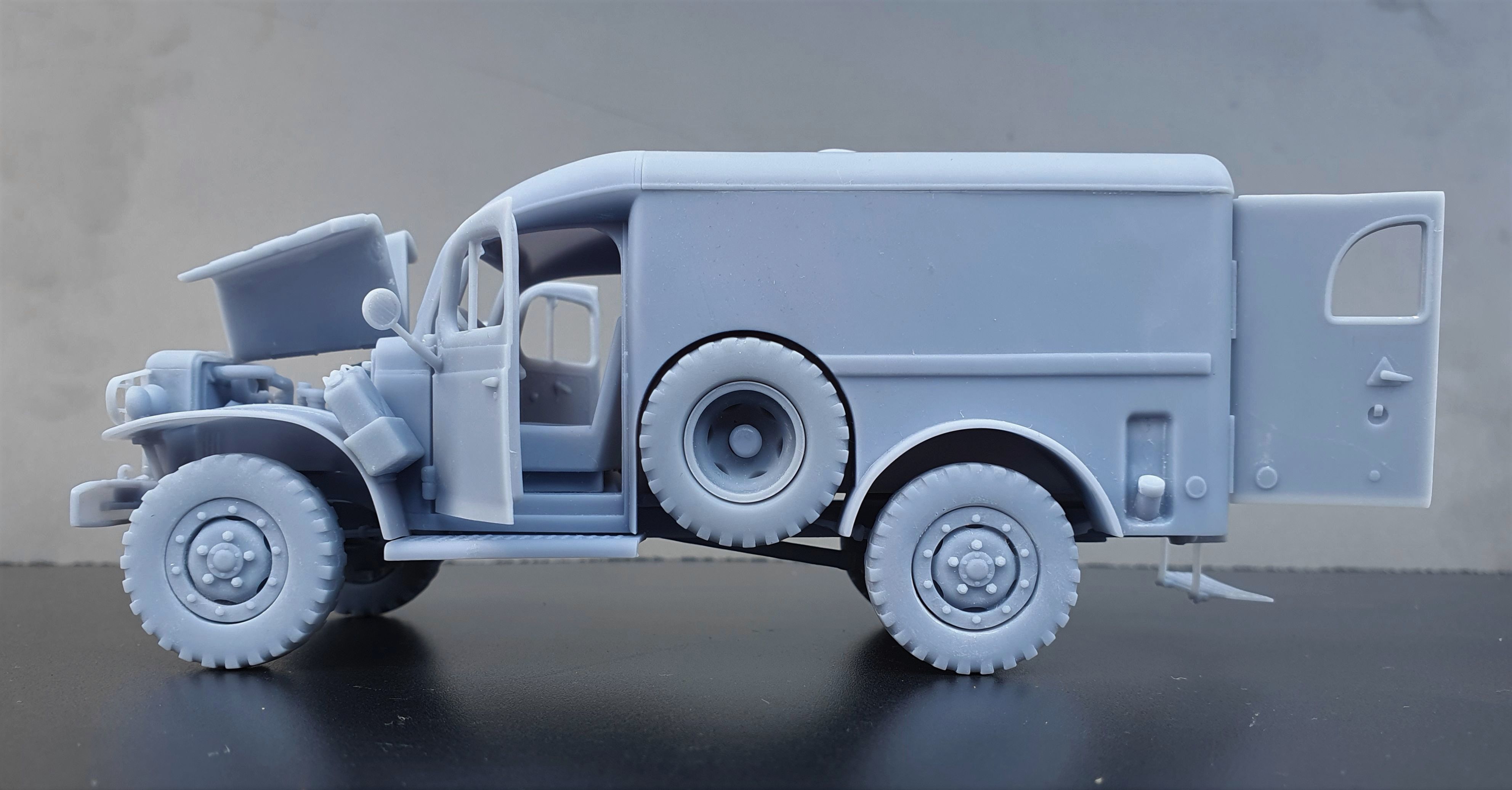 Dodge WC54 - scale model kit 3D print model_14