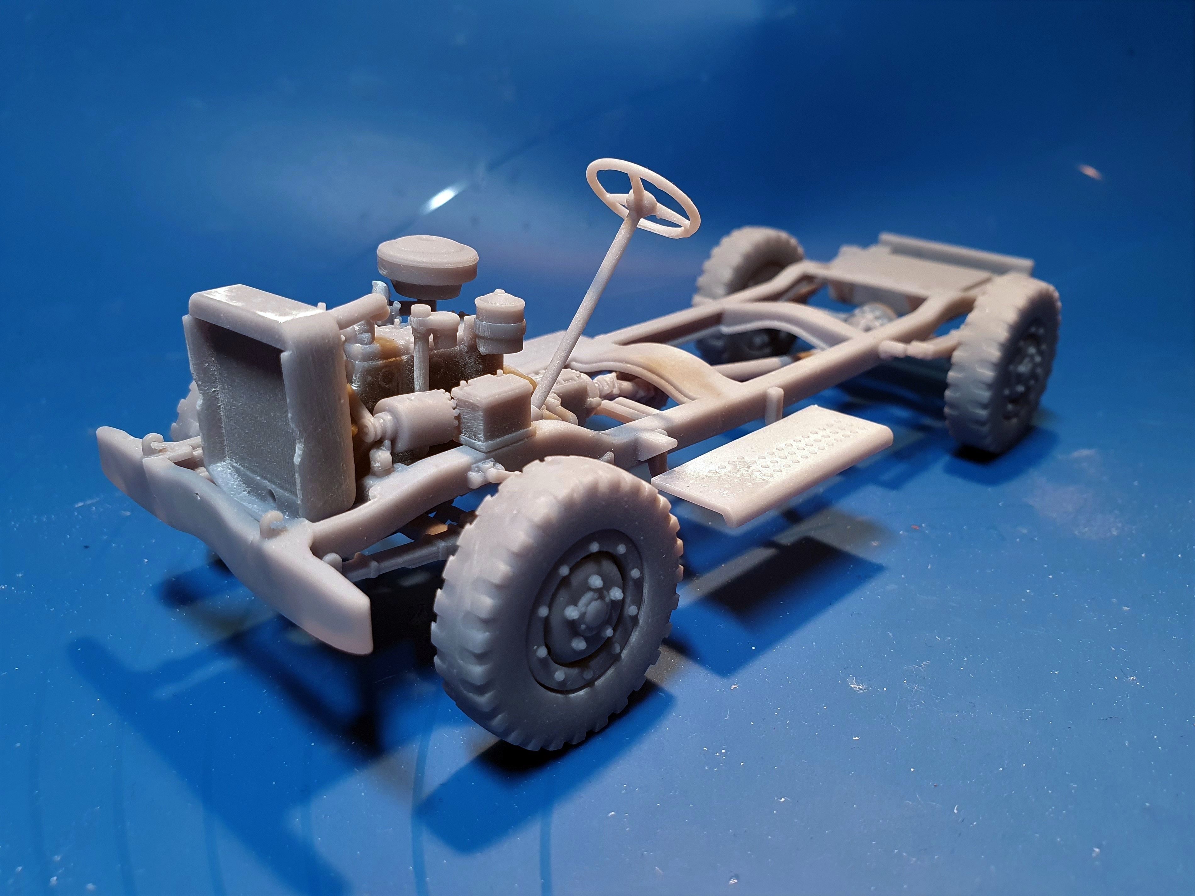 Dodge WC54 - scale model kit 3D print model_27