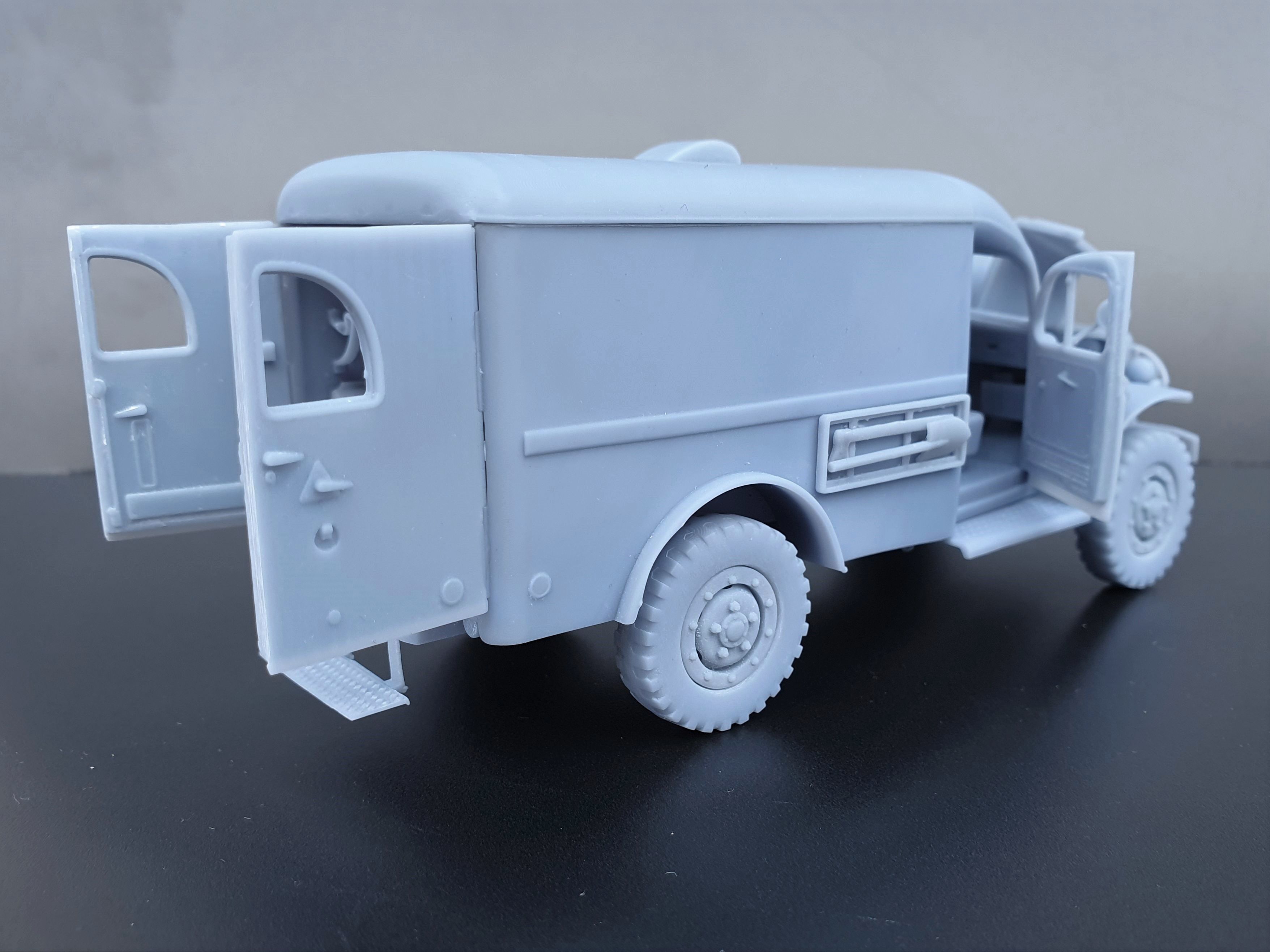 Dodge WC54 - scale model kit 3D print model_11
