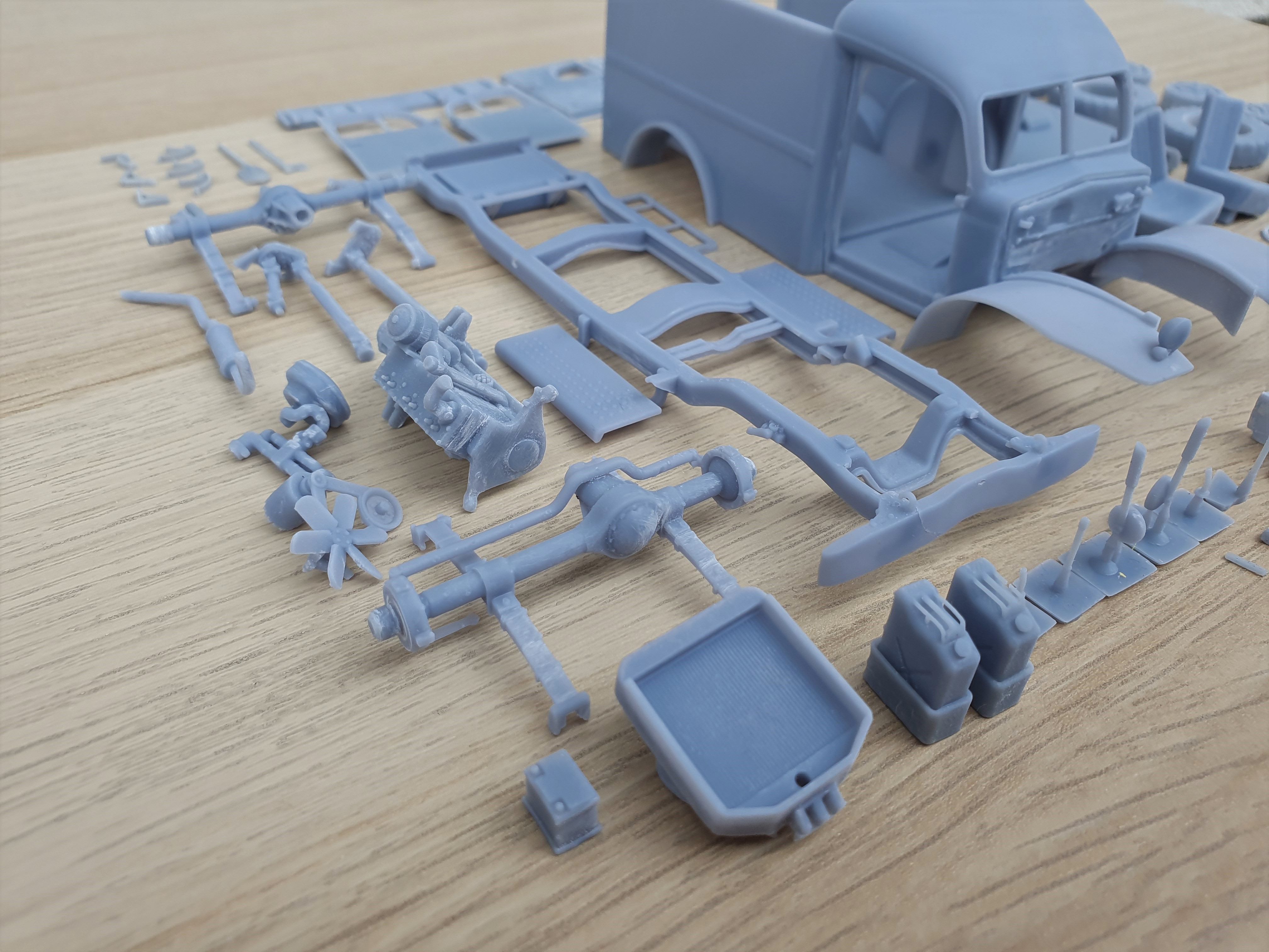Dodge WC54 - scale model kit 3D print model_26
