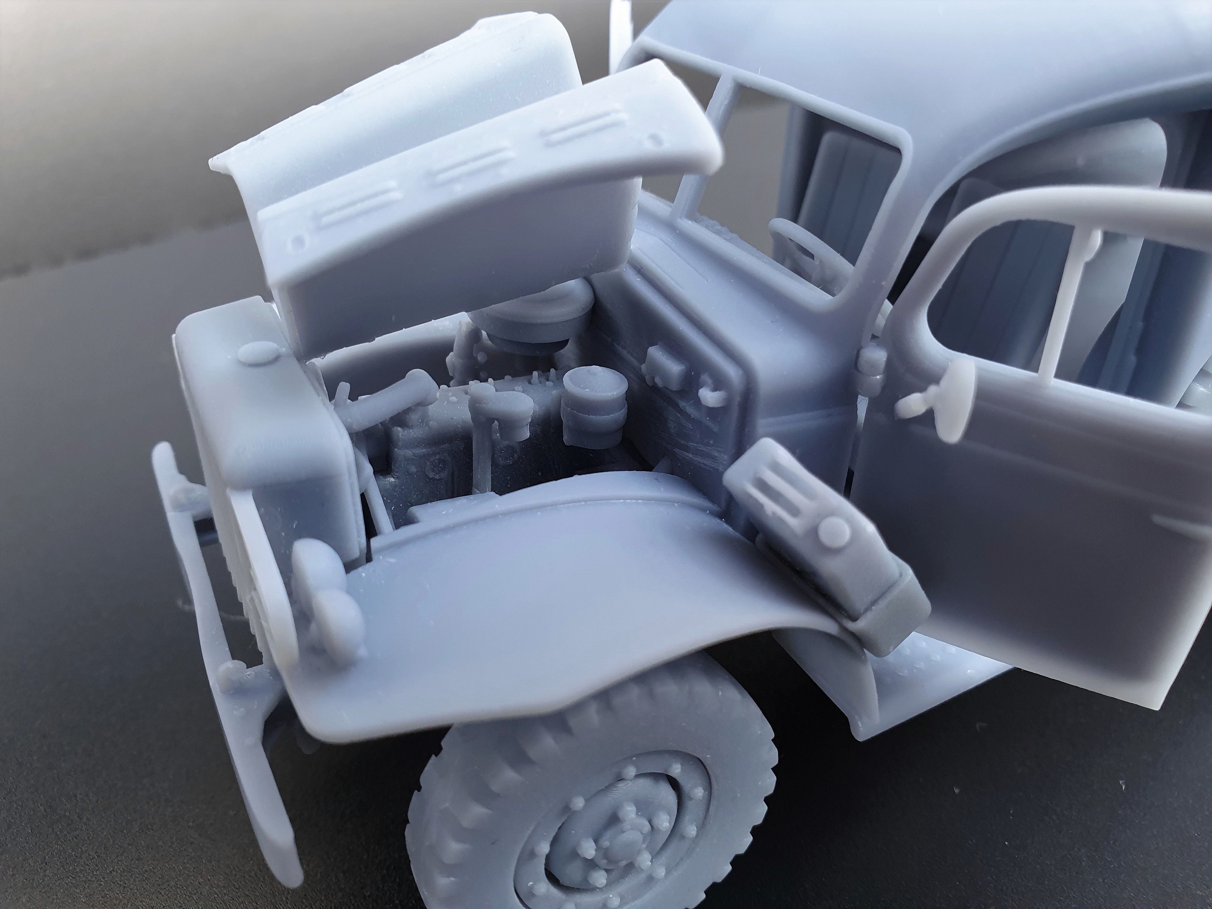 Dodge WC54 - scale model kit 3D print model_19
