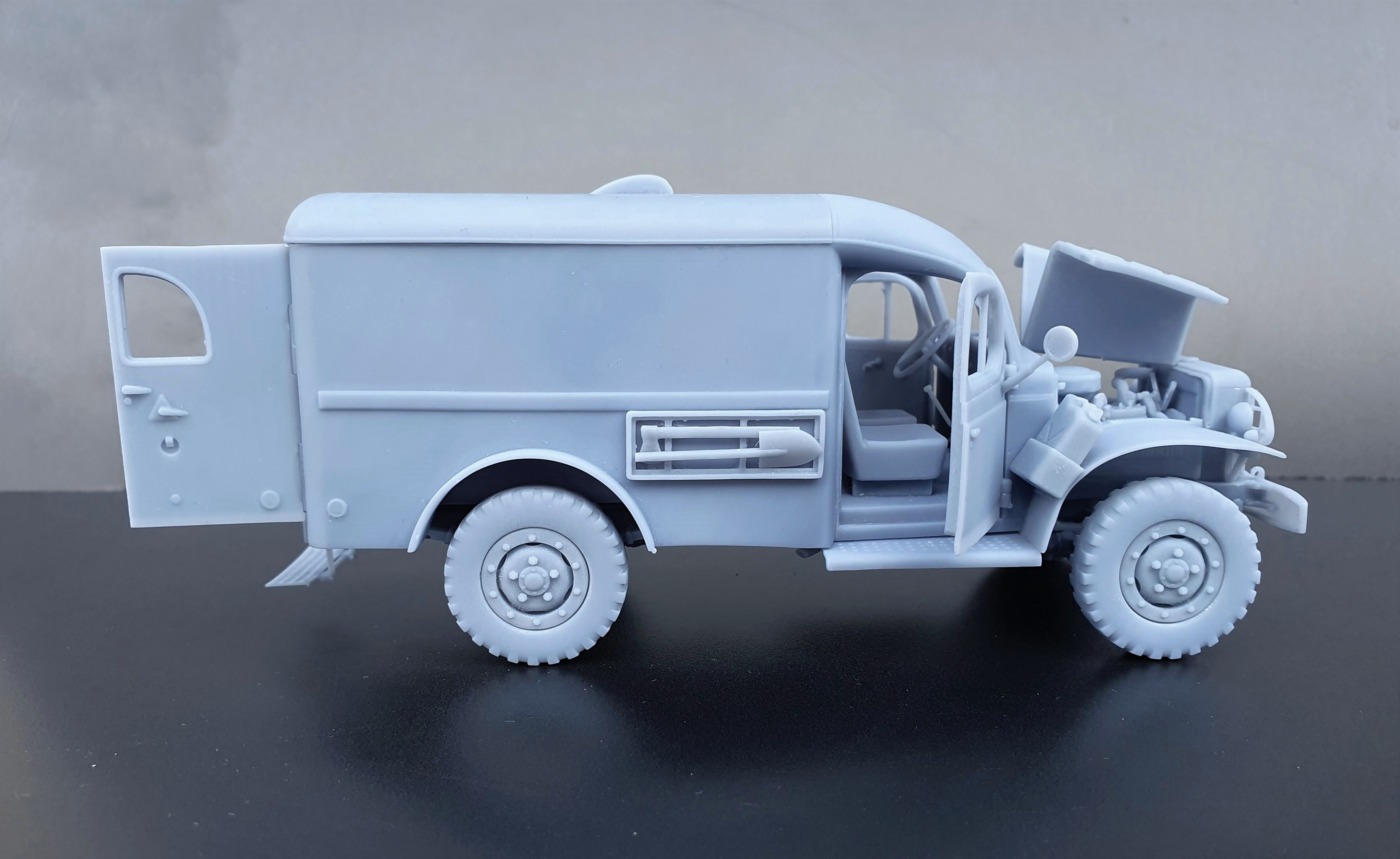 Dodge WC54 - scale model kit 3D print model_10