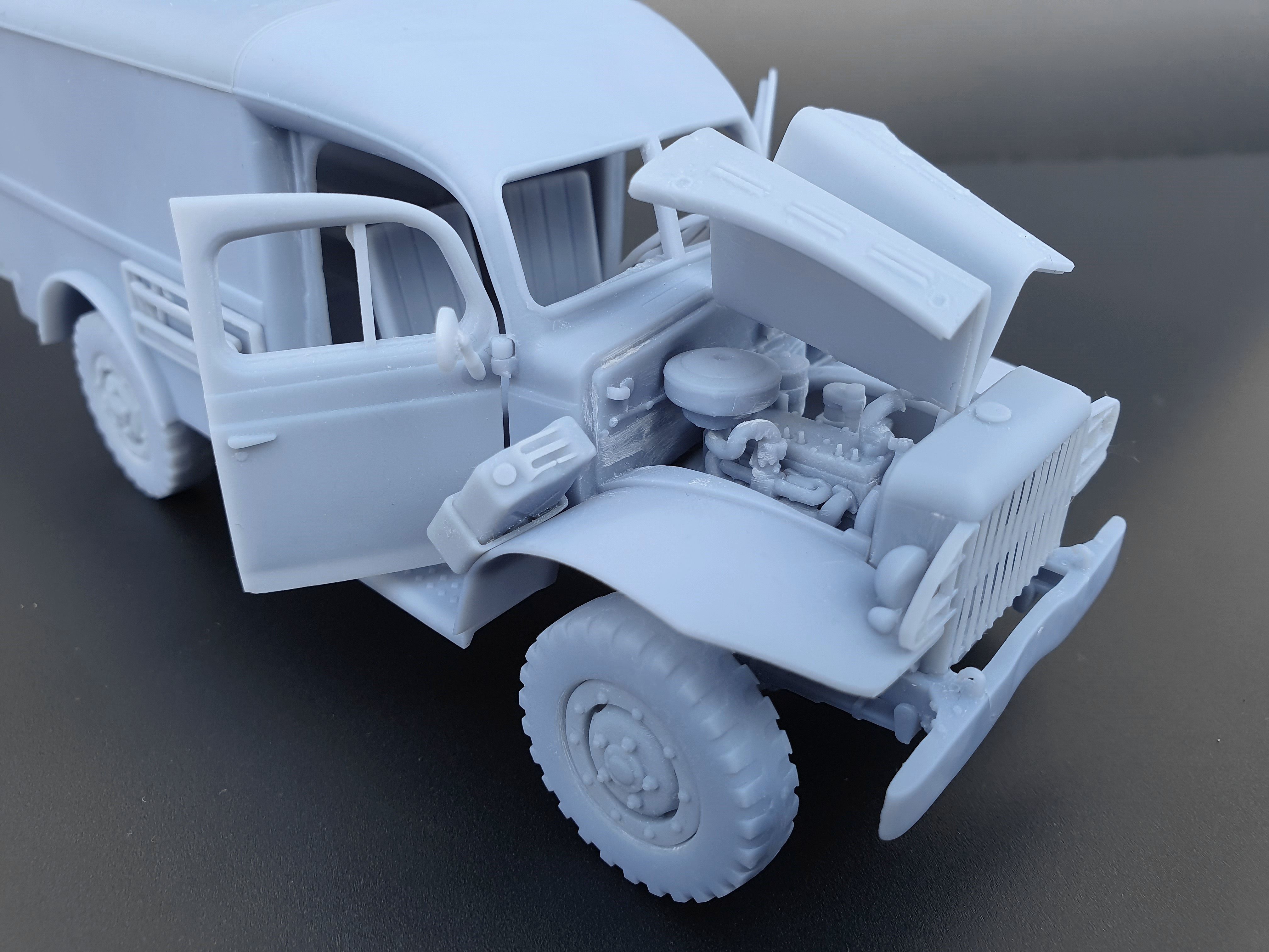 Dodge WC54 - scale model kit 3D print model_17