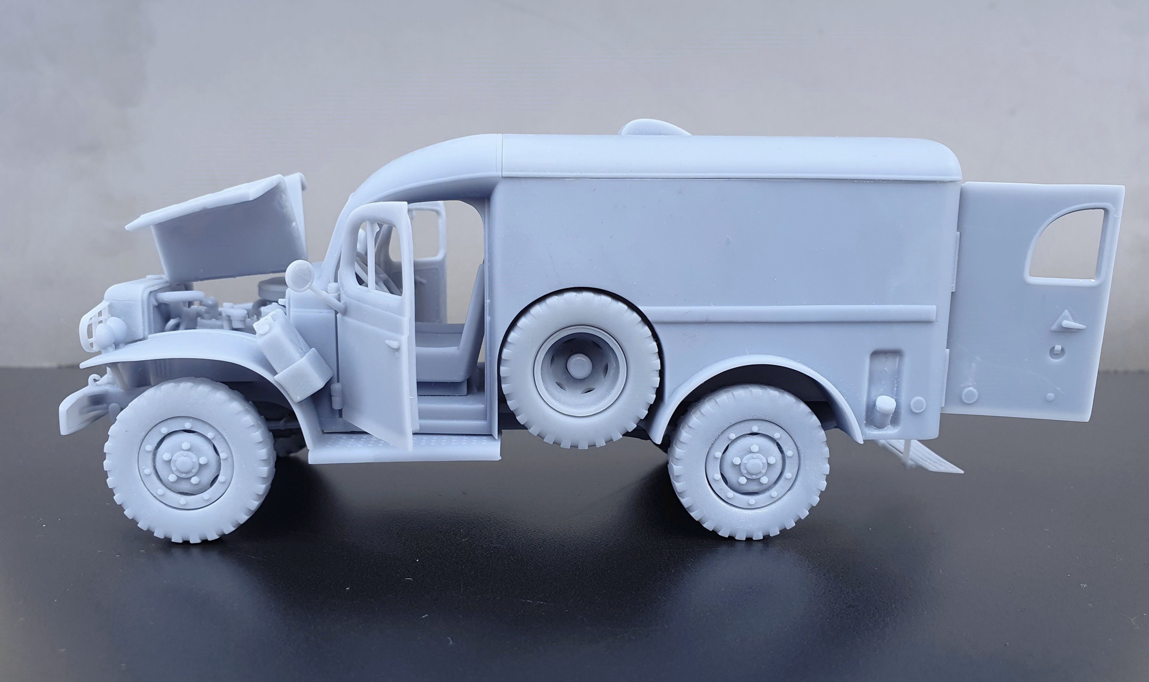 Dodge WC54 - scale model kit 3D print model_6