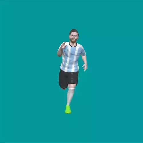 Messi argentina soccer player running