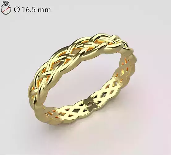 women ring with binding size 16 5 mm