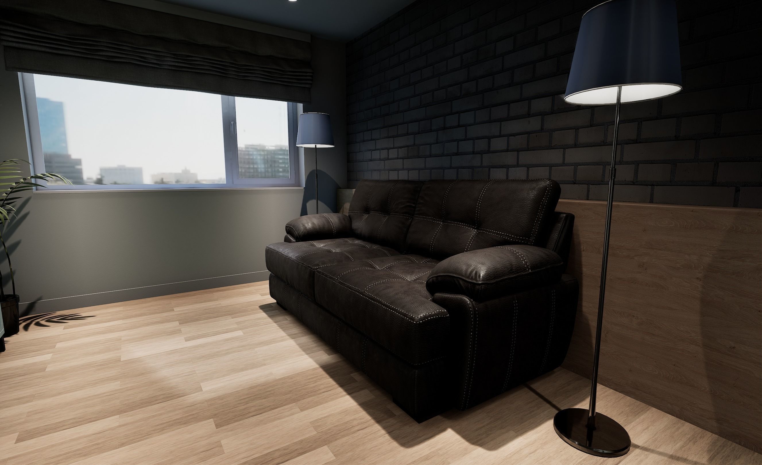 Clandestine Sofa By Red Barrel Studio Low-poly 3D model_5