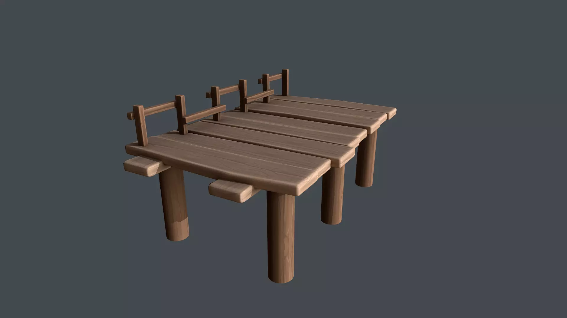 3D model Fishing Bridge VR / AR / low-poly | CGTrader