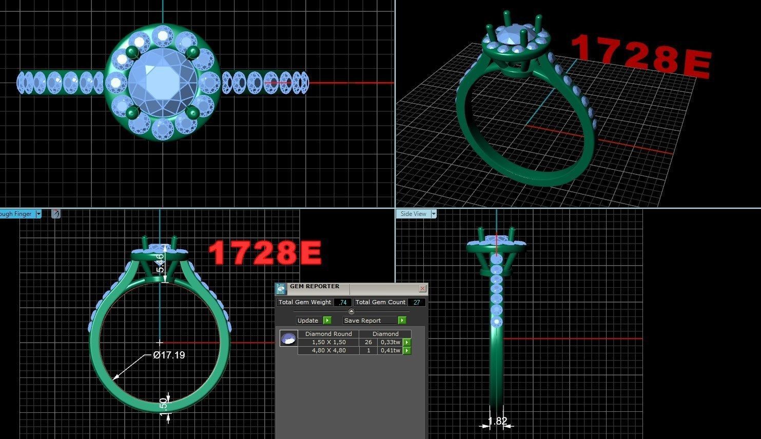 Ring  n 42 3D print model_6
