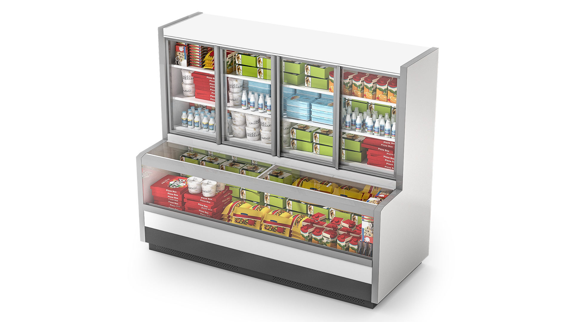 Supermarket Showcase JASON 250 3D model_2