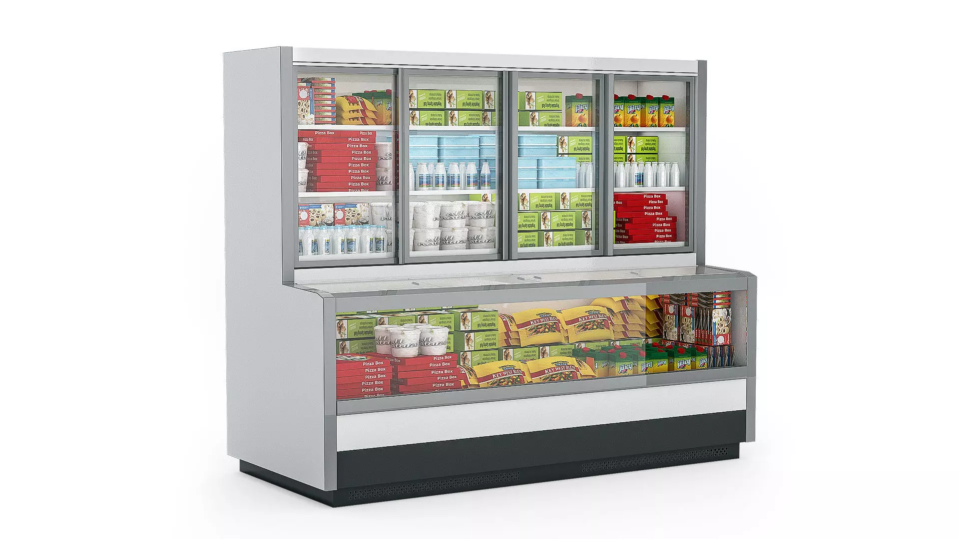 Supermarket Showcase JASON 250 3D model_0