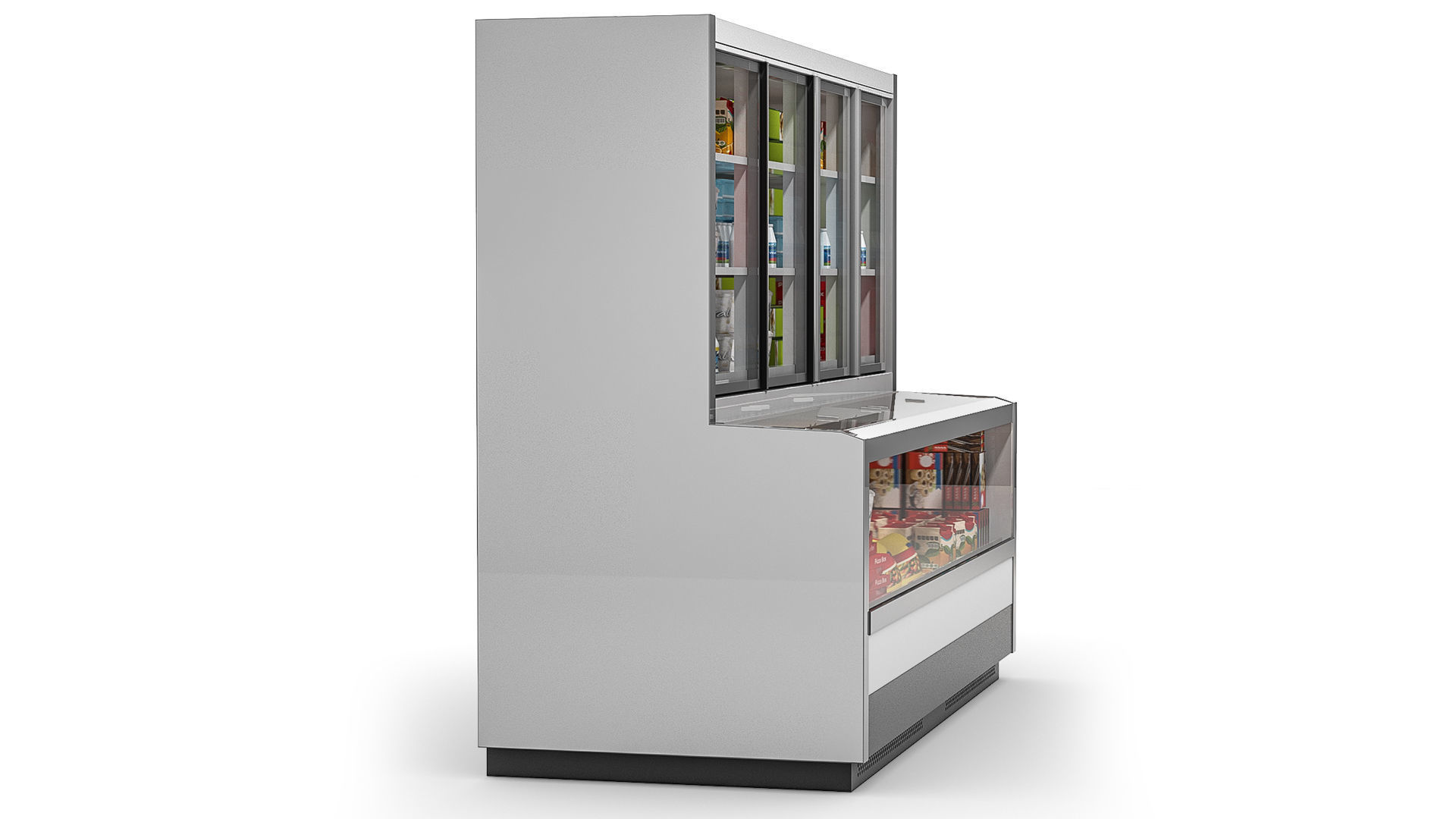 Supermarket Showcase JASON 250 3D model_4