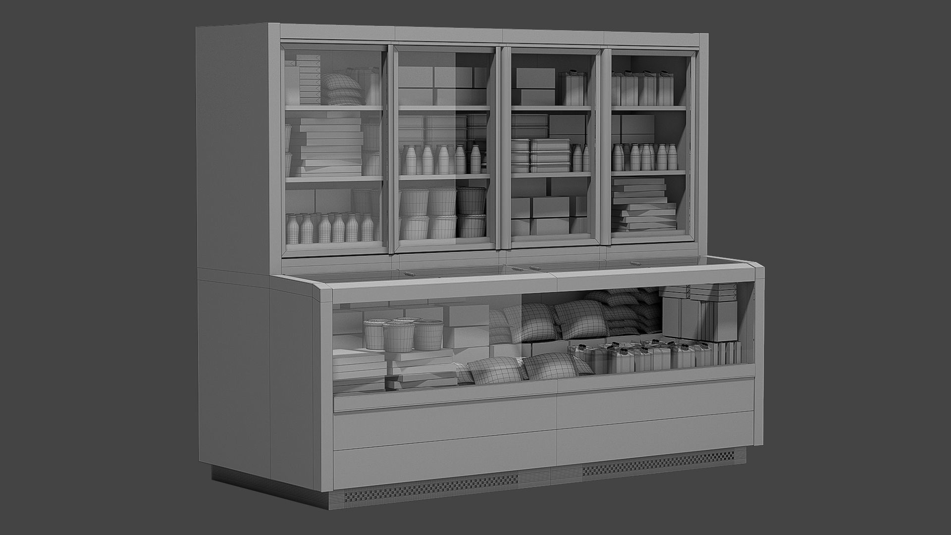 Supermarket Showcase JASON 250 3D model_5