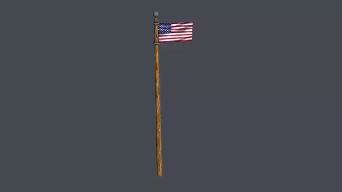 Flag Model pole with