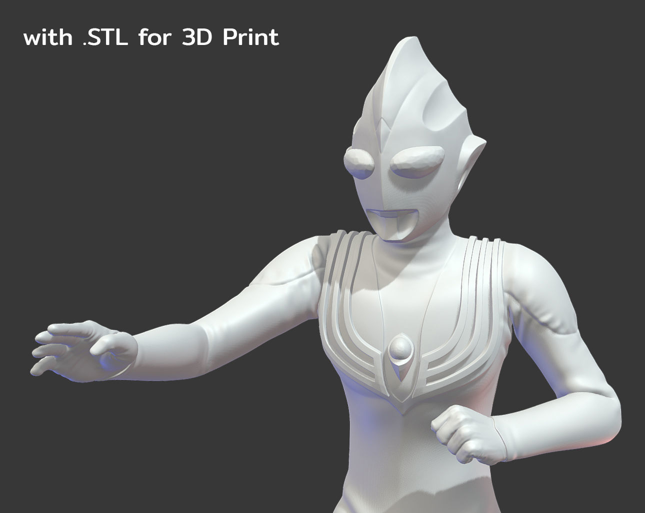 Ultraman Tiga 3d Model Low-poly 3D model_12