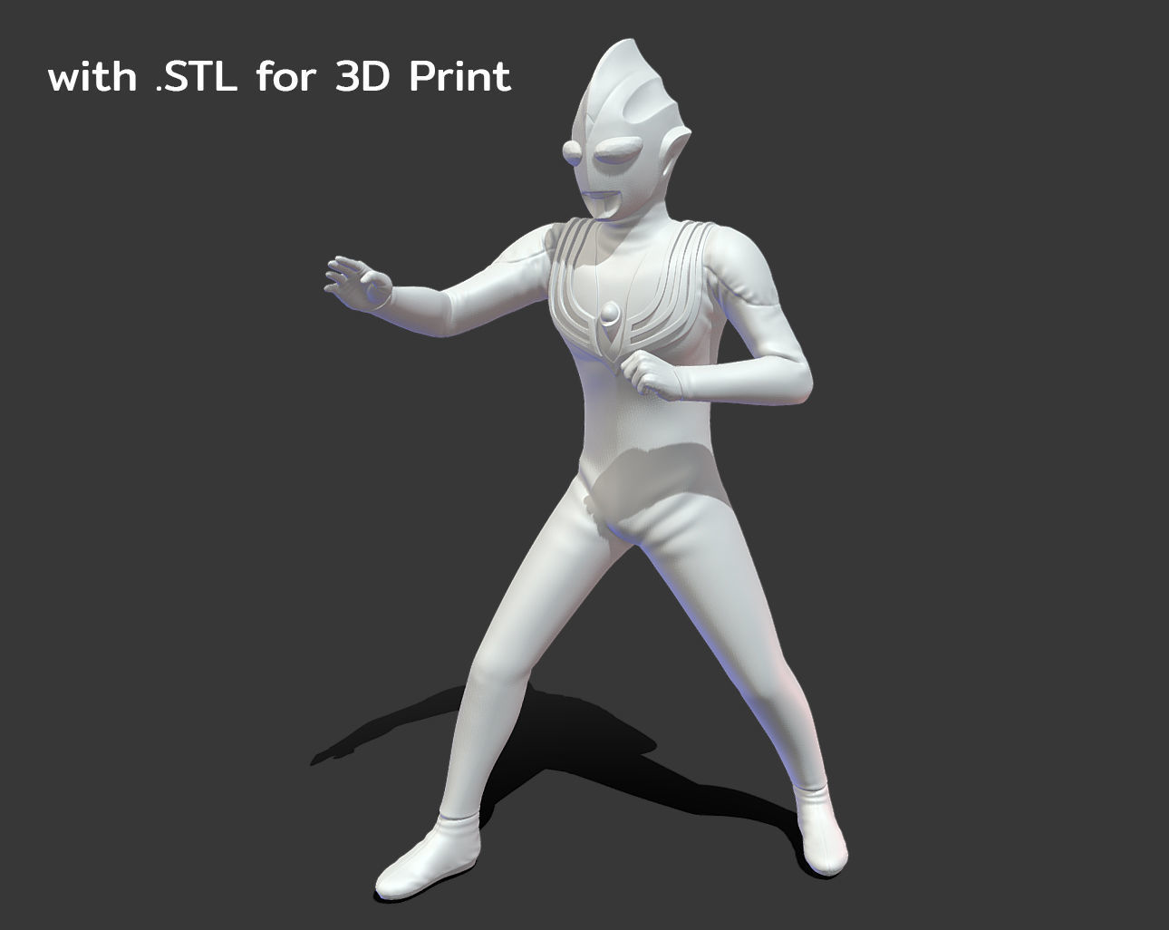 Ultraman Tiga 3d Model Low-poly 3D model_11