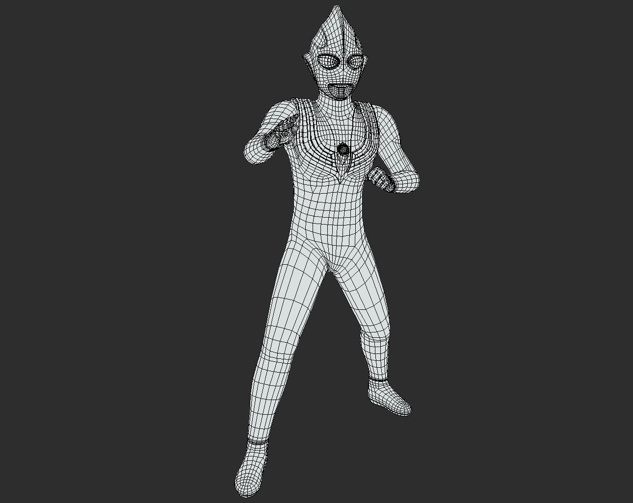 Ultraman Tiga 3d Model Low-poly 3D model_5