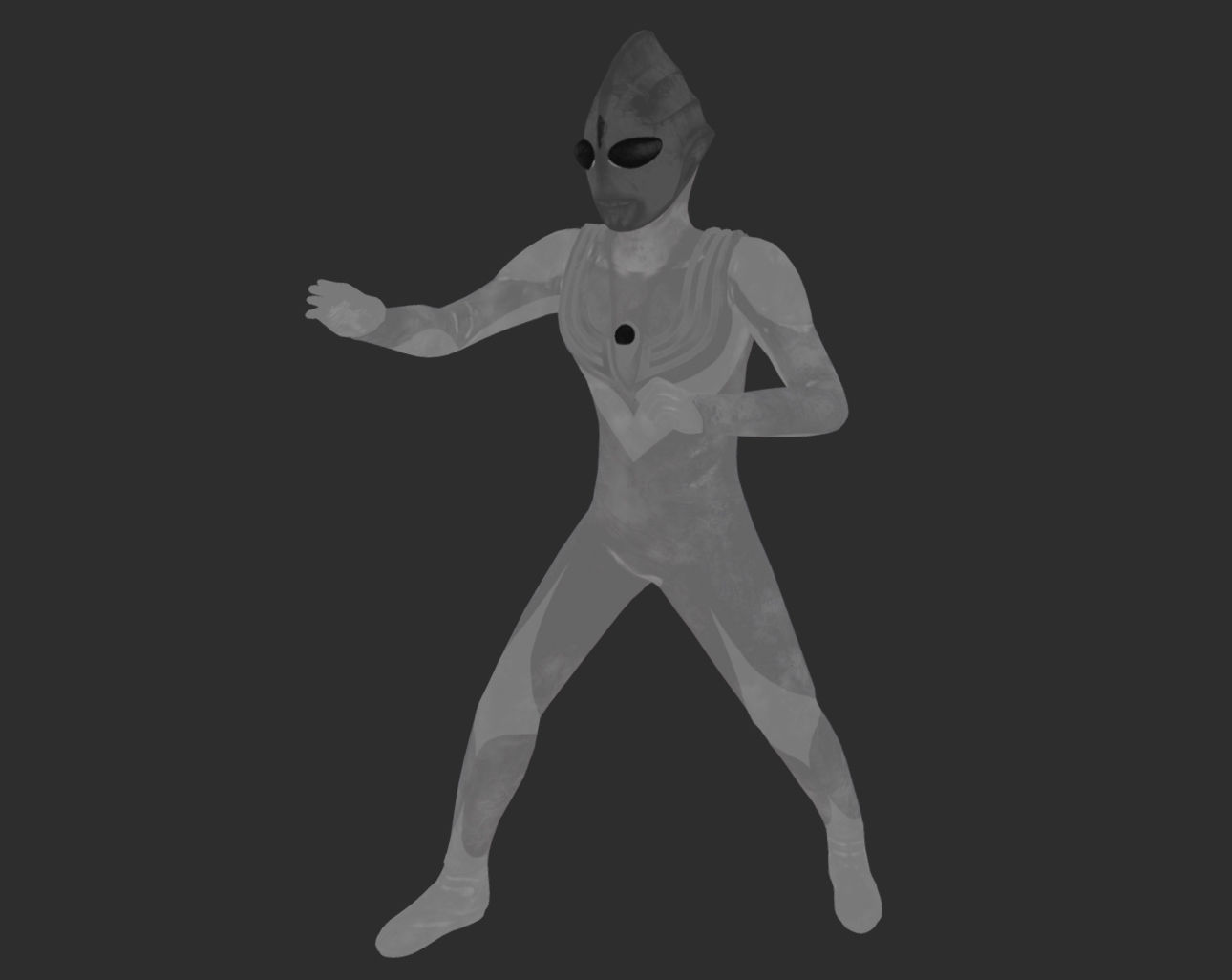 Ultraman Tiga 3d Model Low-poly 3D model_9