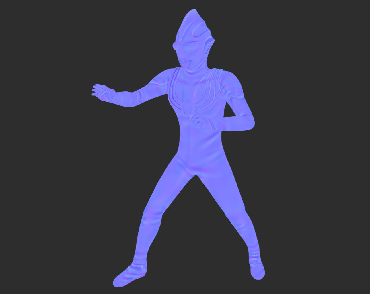 Ultraman Tiga 3d Model Low-poly 3D model_10