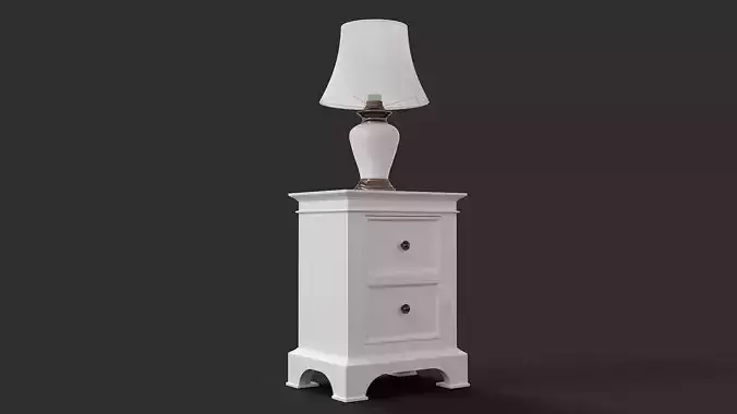 Bedside lamp and bedside table