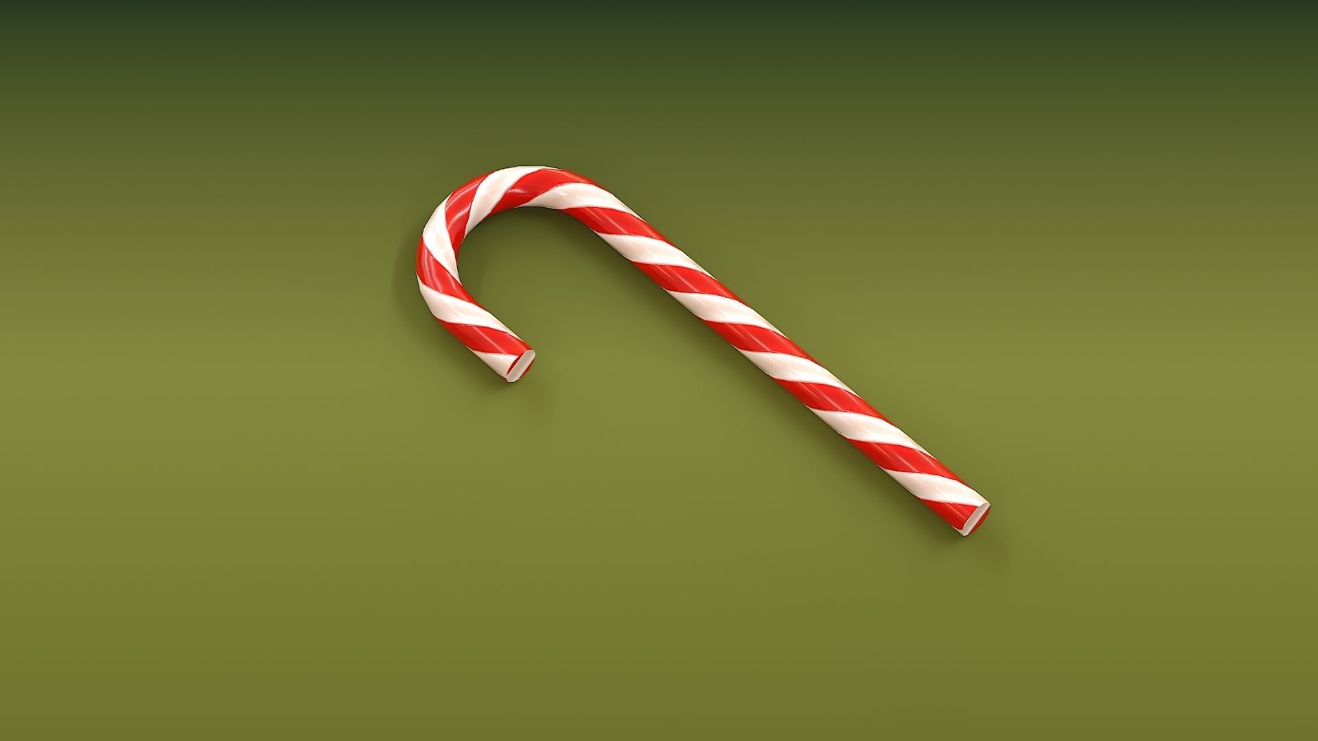 Christmas Set golden gift box 3D model_9