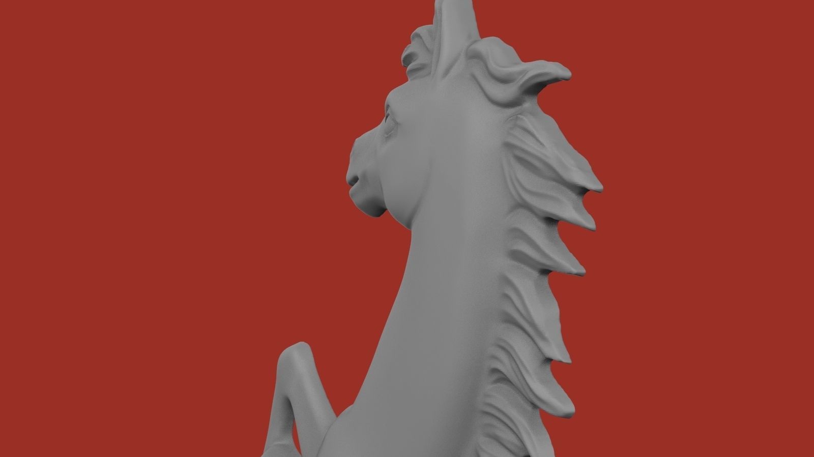 Ferrari Prancing Horse Logo Bas Relief for CNC 3D Print STL 3D print model_7