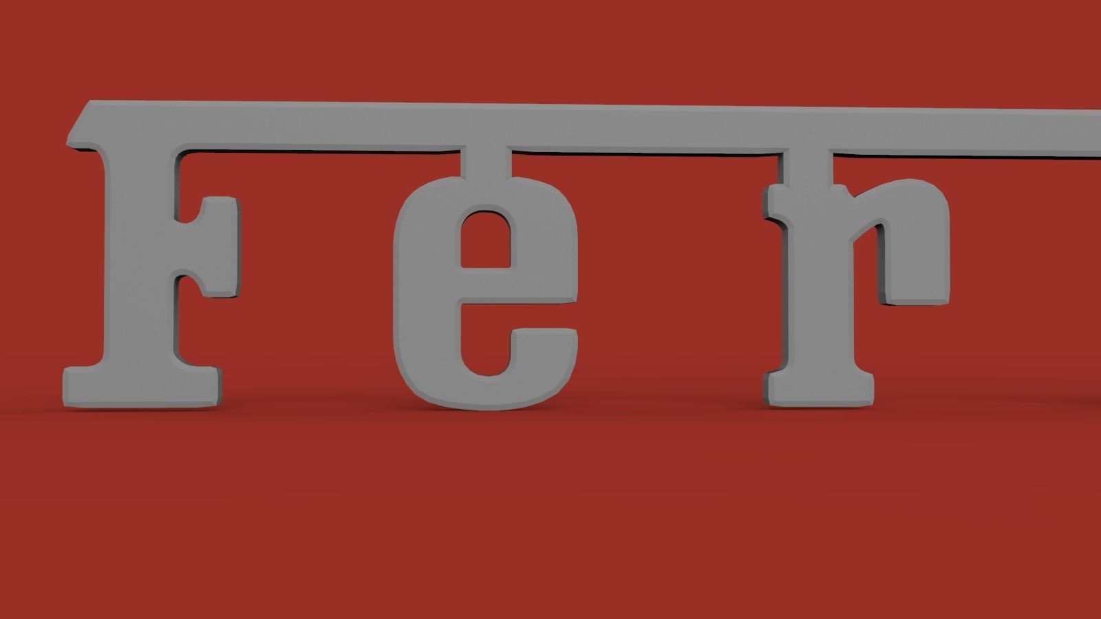 Ferrari Prancing Horse Logo Bas Relief for CNC 3D Print STL 3D print model_4