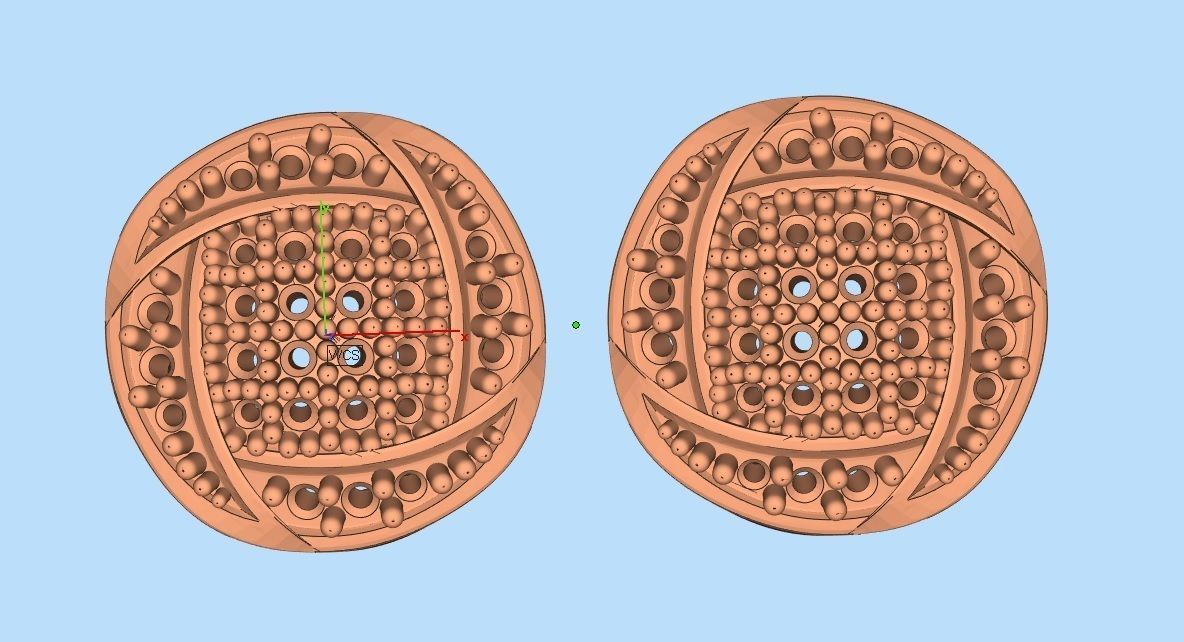 Diamond earrings for woman 3D print model_8