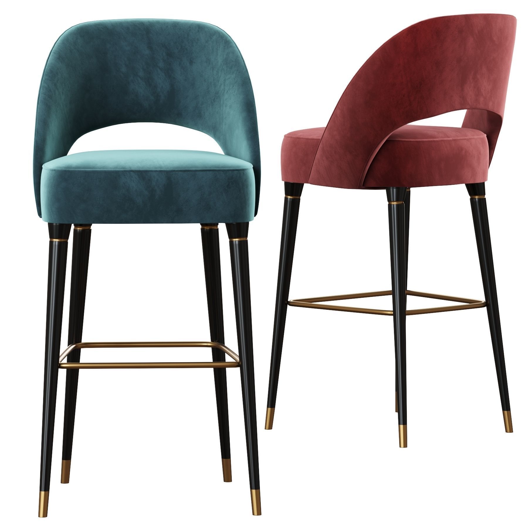 Essential Home Collins Bar Chair 3D model_1