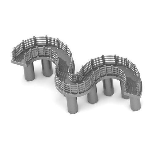 Classic Curved Bridge 3D print model