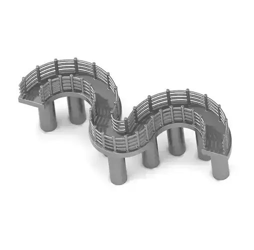 Classic Curved Bridge 3D print model