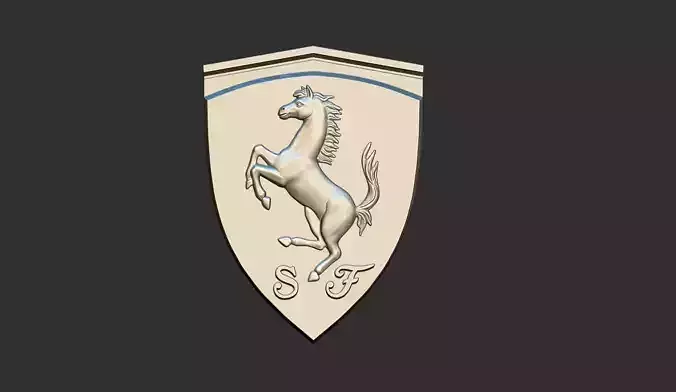 Ferrari logo 3D print model