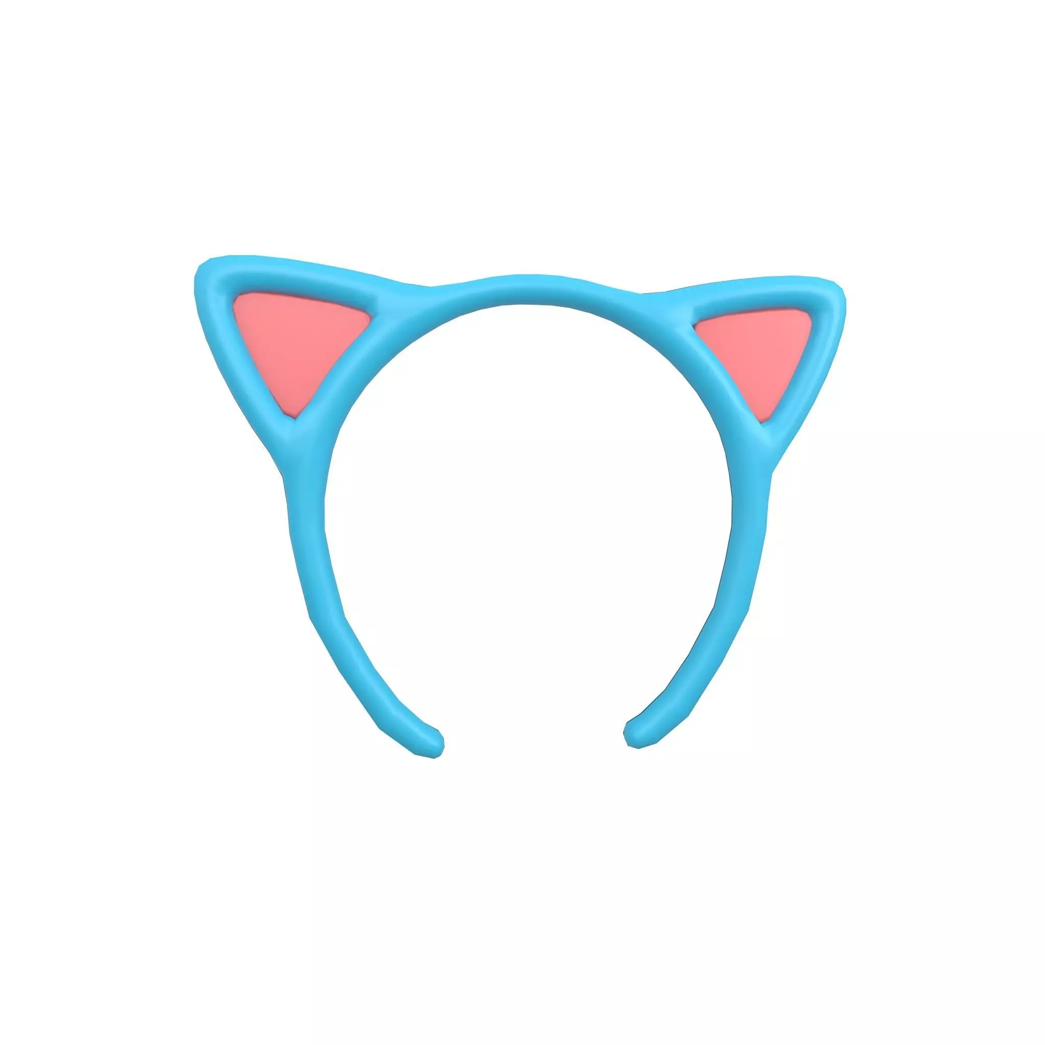 Cat Ear Headband v3 006 Low-poly 3D model_0
