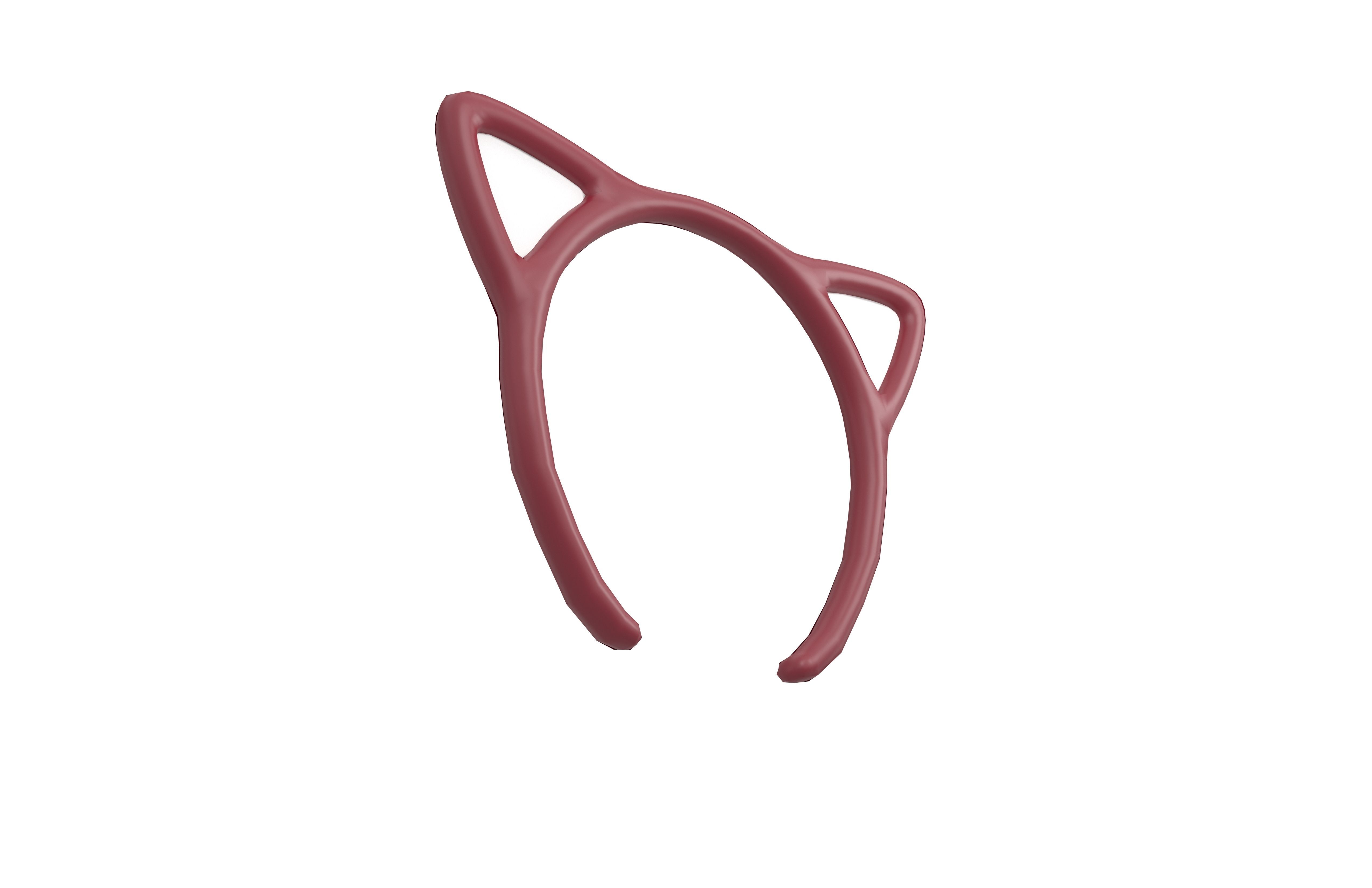 Cat Ear Headband v3 009 Low-poly 3D model_2