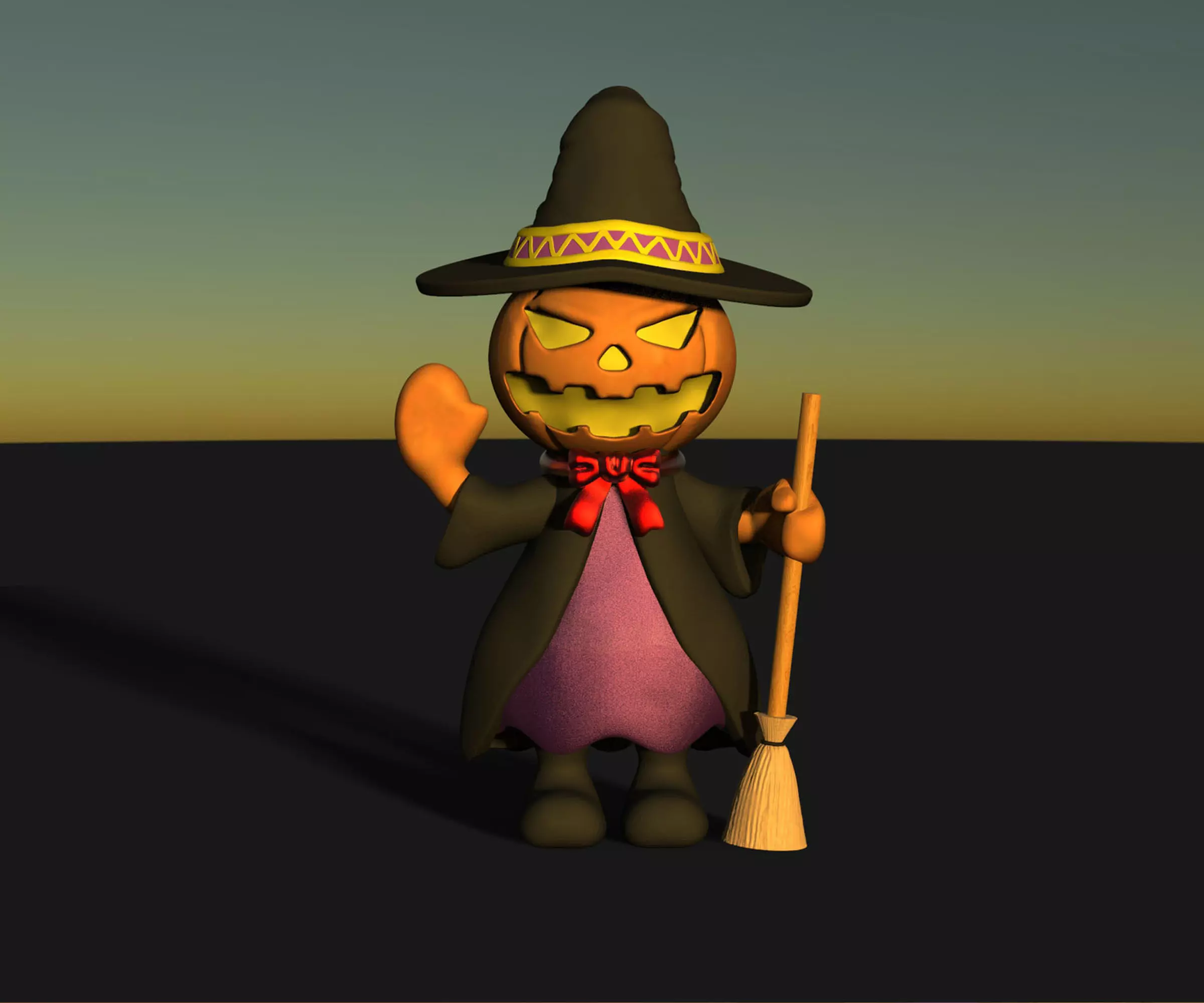 pumpkin monster 3D model 3D print model
