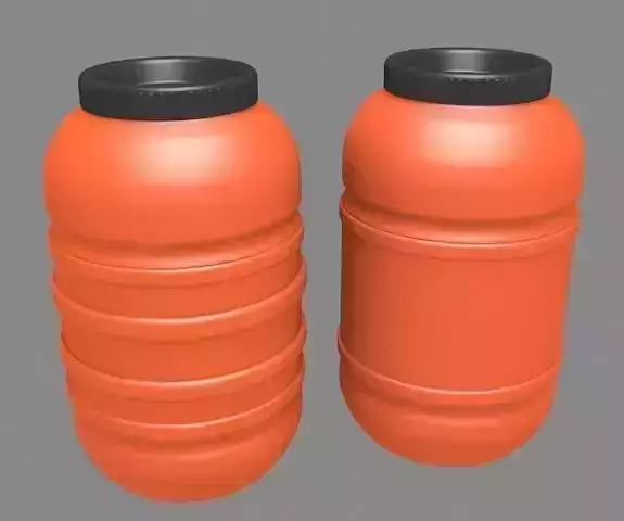 Plastic Barrel 3D model