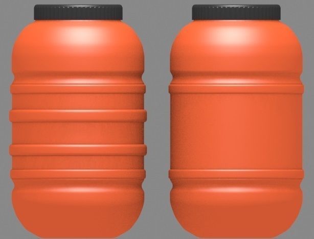Plastic Barrel 3D model_1
