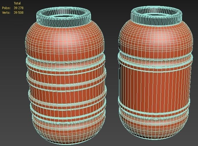 Plastic Barrel 3D model_3