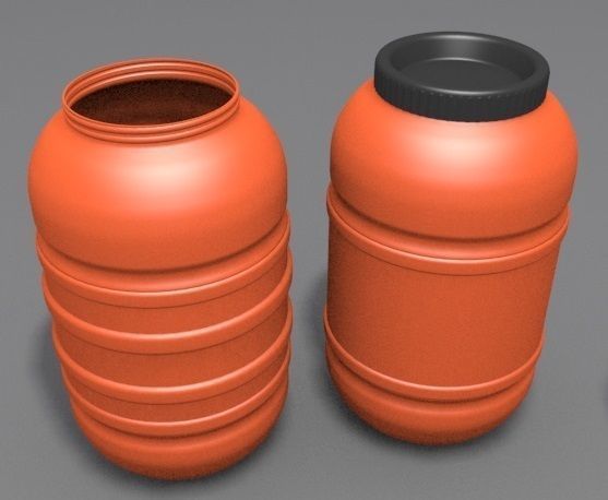 Plastic Barrel 3D model_2