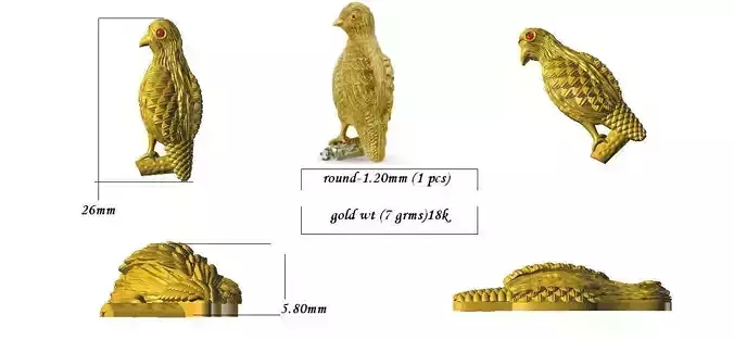 eagle pendant and keychain