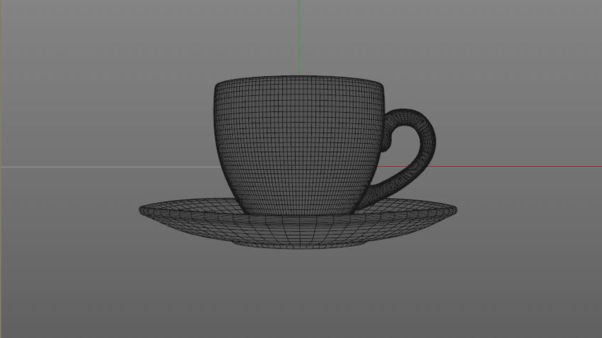 teacup coffee cup and saucer 3D model_5