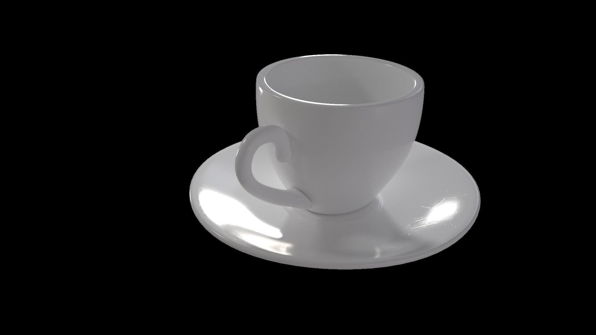 teacup coffee cup and saucer 3D model_3