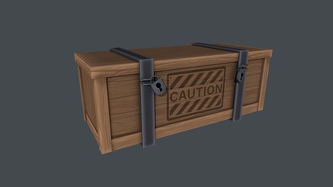 Wooden Crate 3D model