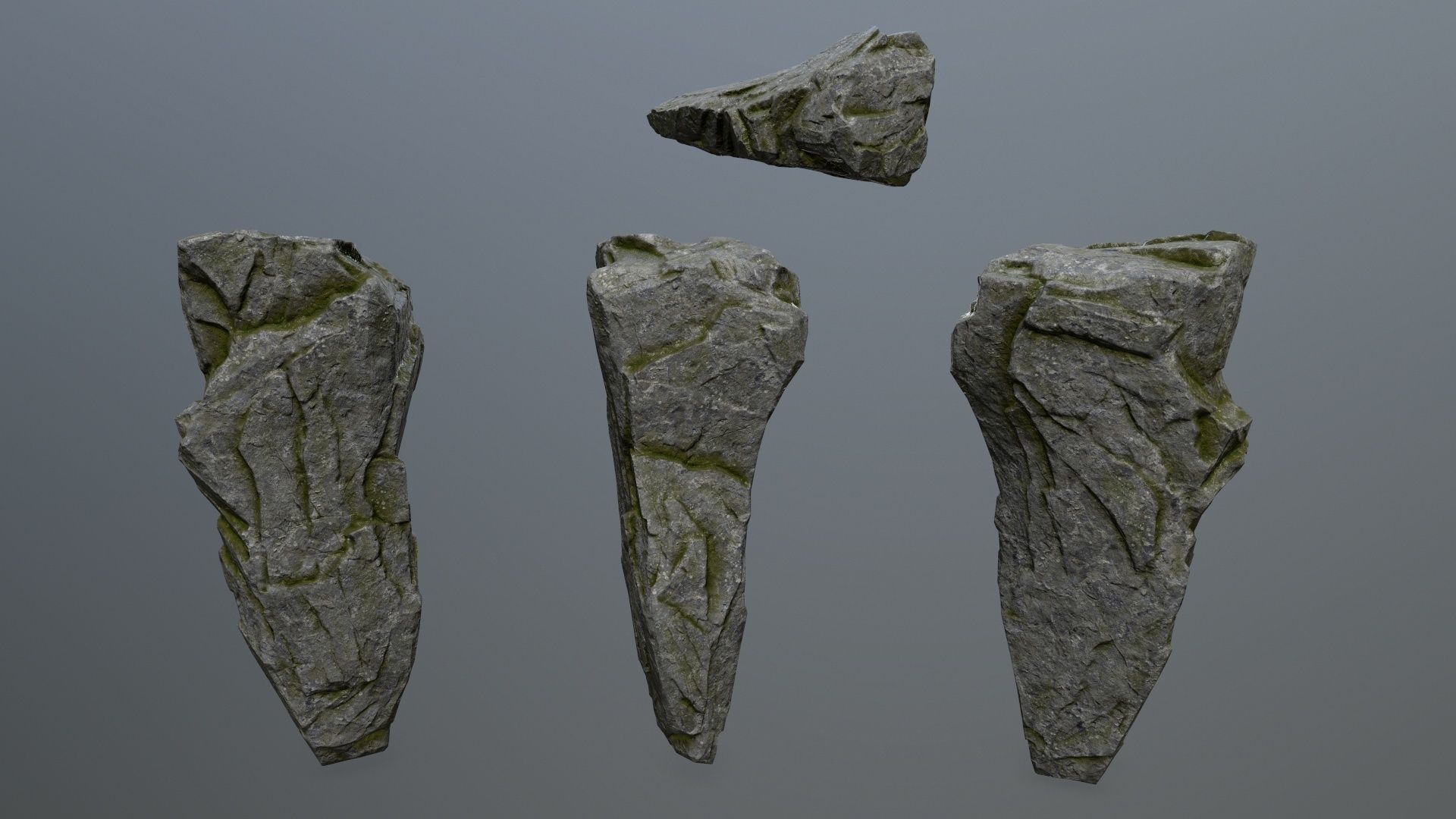 rocks rock Low-poly 3D model_15