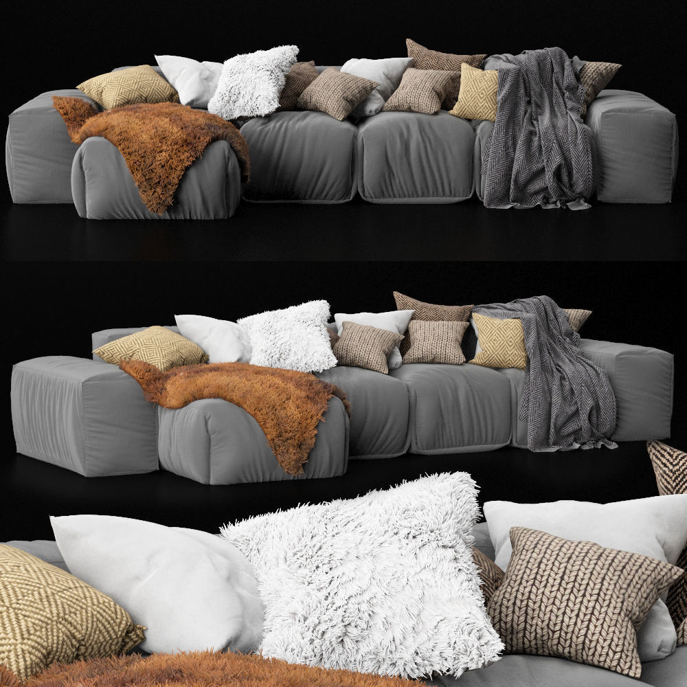 Modular sofa BI Bonaldo 5 3D model_0