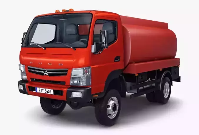 Mitsubishi Fuso Canter 4x4 Tanker 3D model