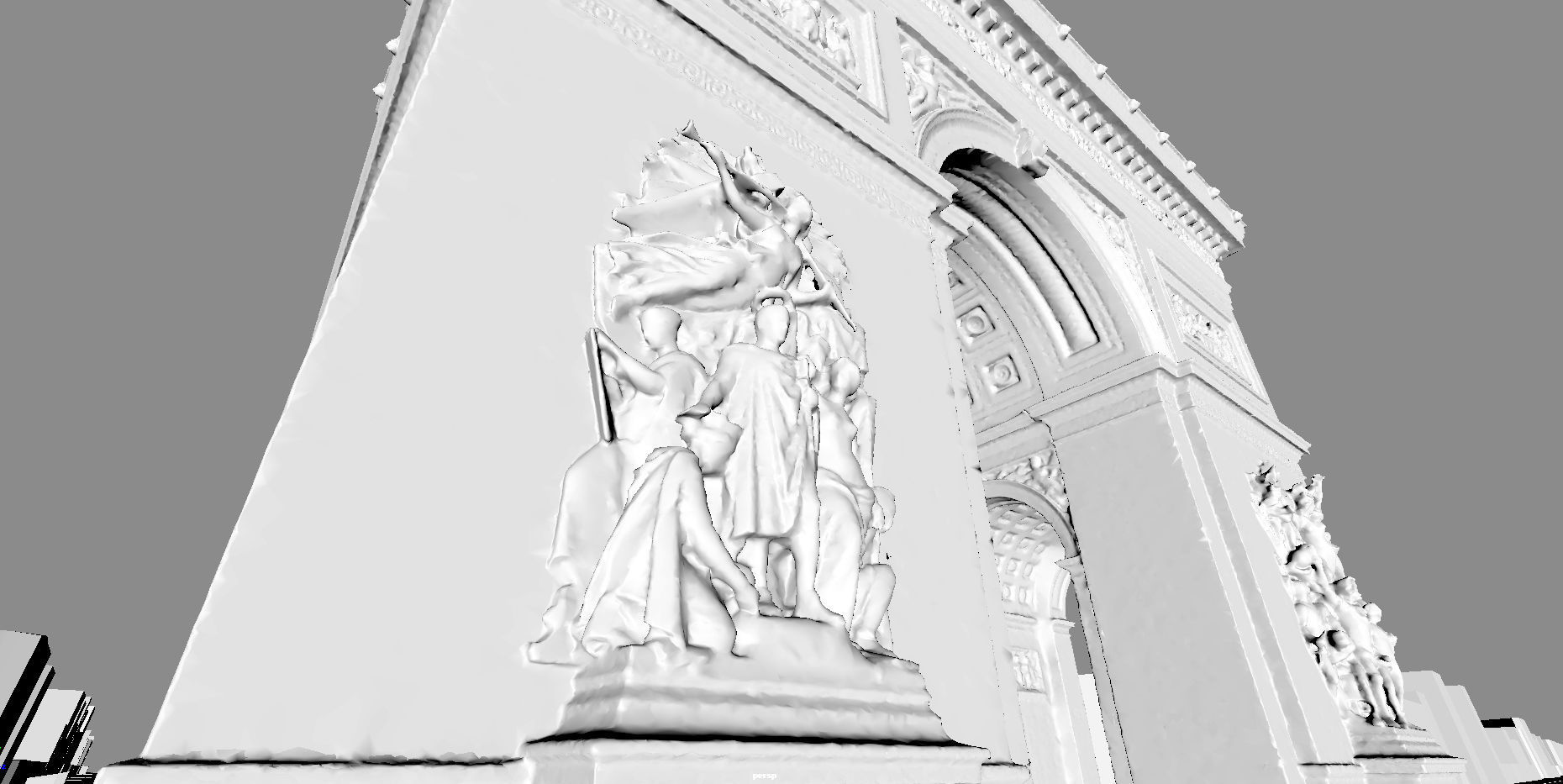 Arc De Triomphe Paris 3D model_13